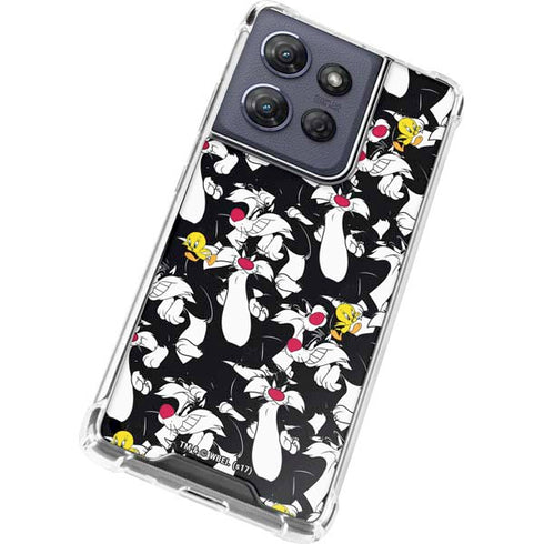 Looney Tunes Sylvester and Tweety Super Sized Moto G Play 5G (2025) Clear Case